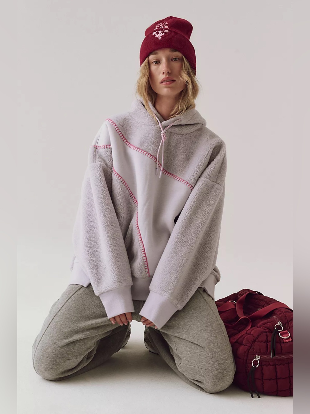 Free People Movement Sprint To The Finish Cozy Hoodie Size Sp